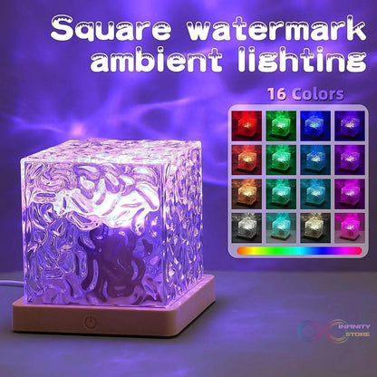 Dynamic Rotating Water Ripple Night Lamp With Remote - infinityexculsivestore.com