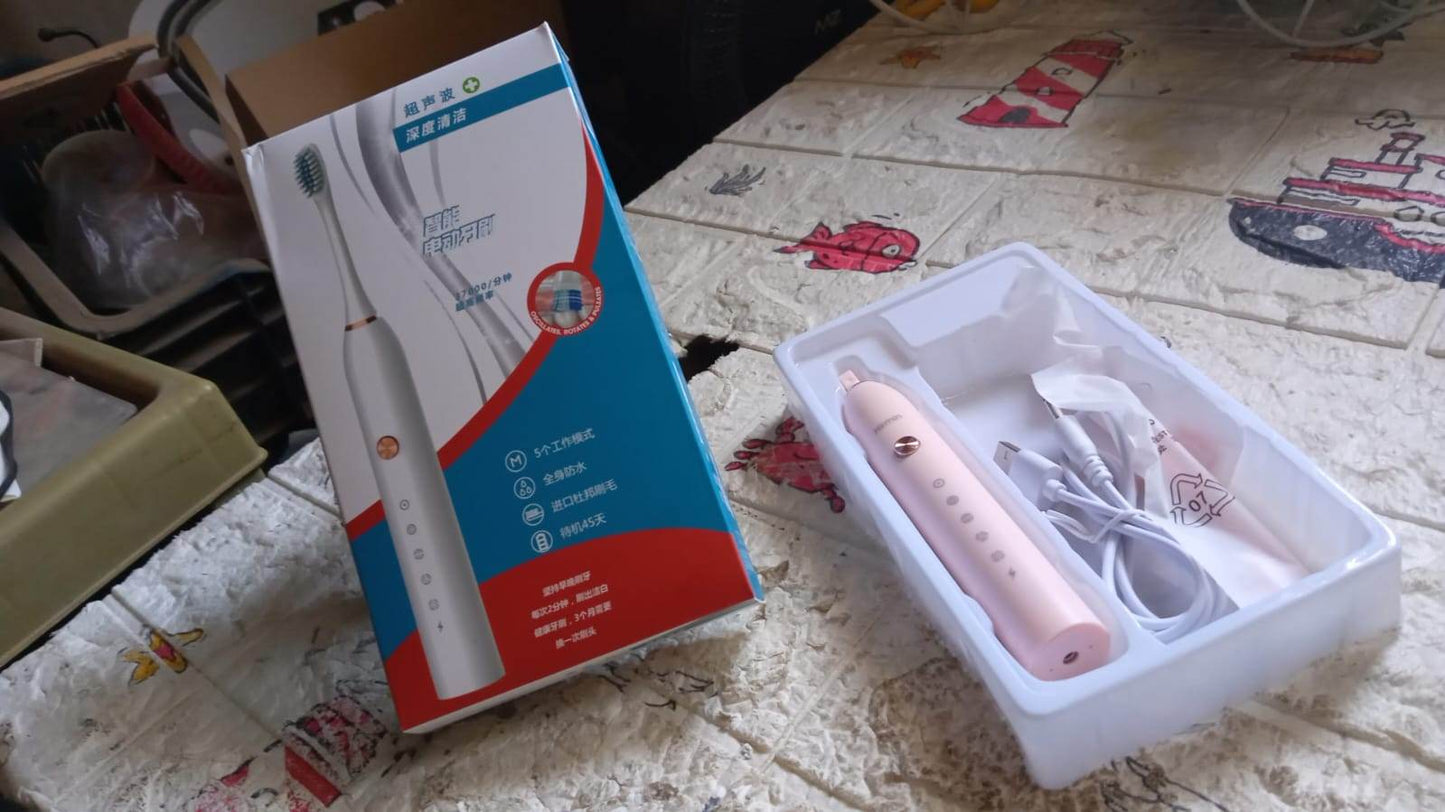 ELECTRIC TOOTHBRUSH FOR ADULTS AND TEENS, ELECTRIC TOOTHBRUSH DEEP CLEANSING TOOTHBRUSH WITH EXTRA BRUSH HEADS - infinityexculsivestore.com