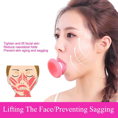 SILICONE FACIAL JAW EXERCISER BREATHING TYPE FACE SLIMMER, BREATHING TYPE FACE SLIMMER FACE LIFT INHALING & EXHALING TOOL, LOOK YOUNGER AND HEALTHIER - HELPS REDUCE STRESS AND CRAVINGS (Card Packing) - infinityexculsivestore.com