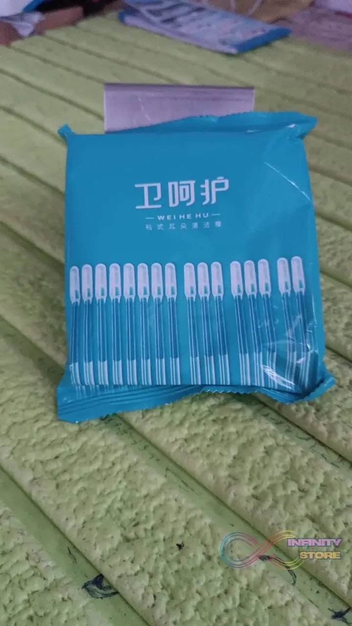 Ear wax Cleaner Stick Silicone Reusable Sticky Ear wax Removal Kit (12 Pcs Set) - infinityexculsivestore.com