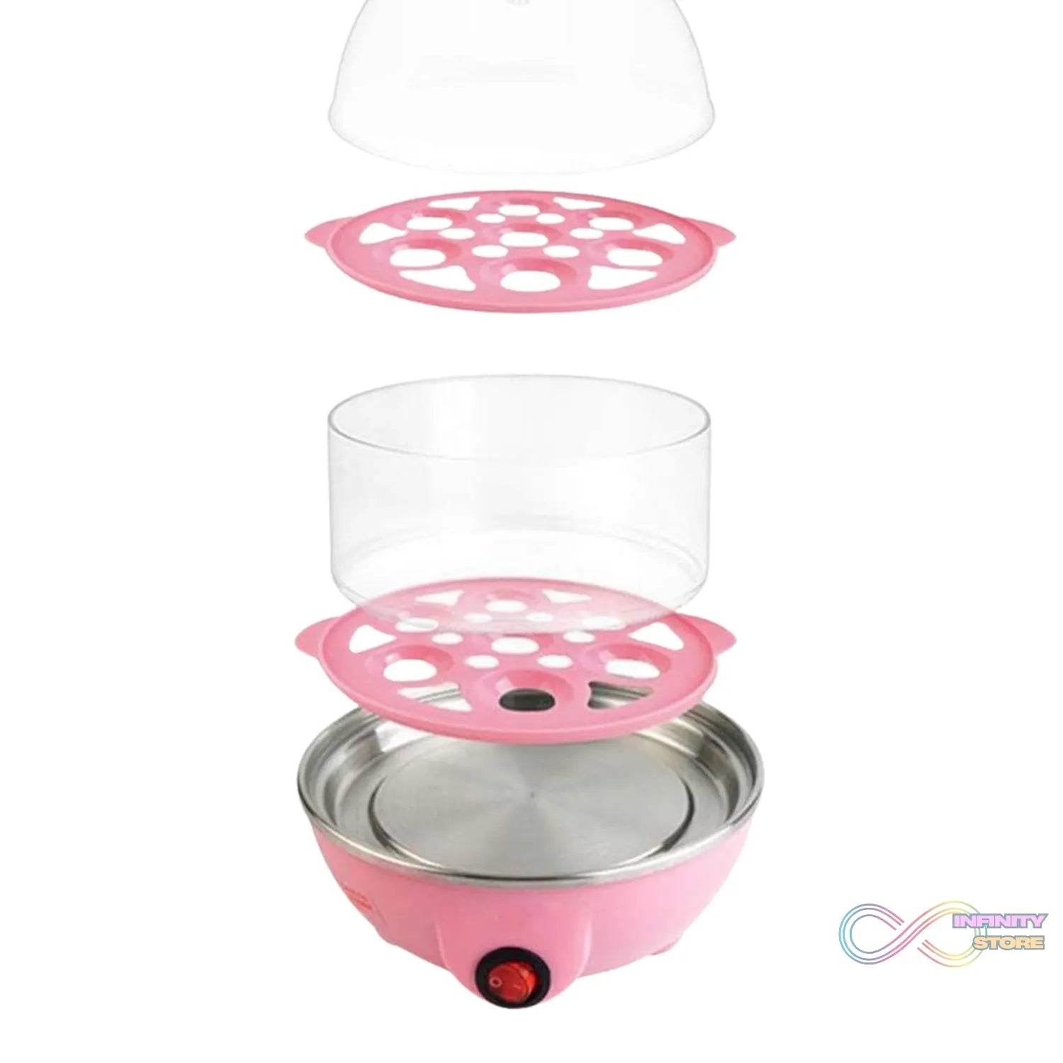 Egg Boiler / Poacher / Cooker / Electric Steamer (2 Layer) - infinityexculsivestore.com