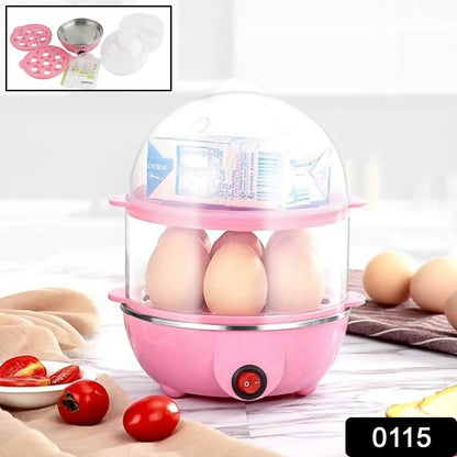 Egg Boiler / Poacher / Cooker / Electric Steamer (2 Layer) - infinityexculsivestore.com