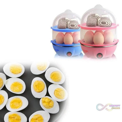 Egg Boiler / Poacher / Cooker / Electric Steamer (2 Layer) - infinityexculsivestore.com