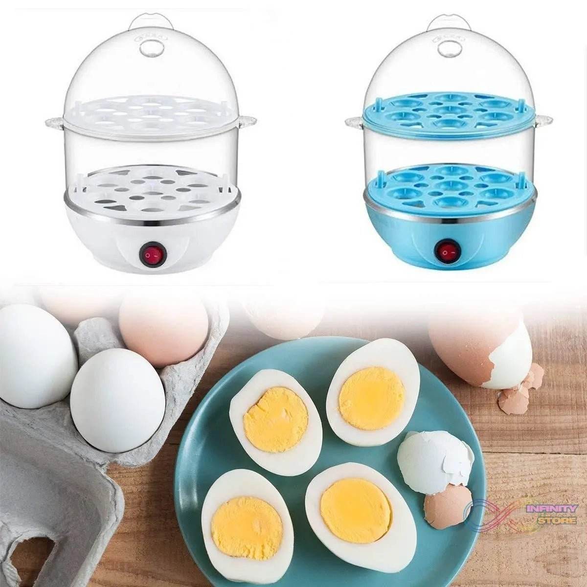 Egg Boiler / Poacher / Cooker / Electric Steamer (2 Layer) - infinityexculsivestore.com