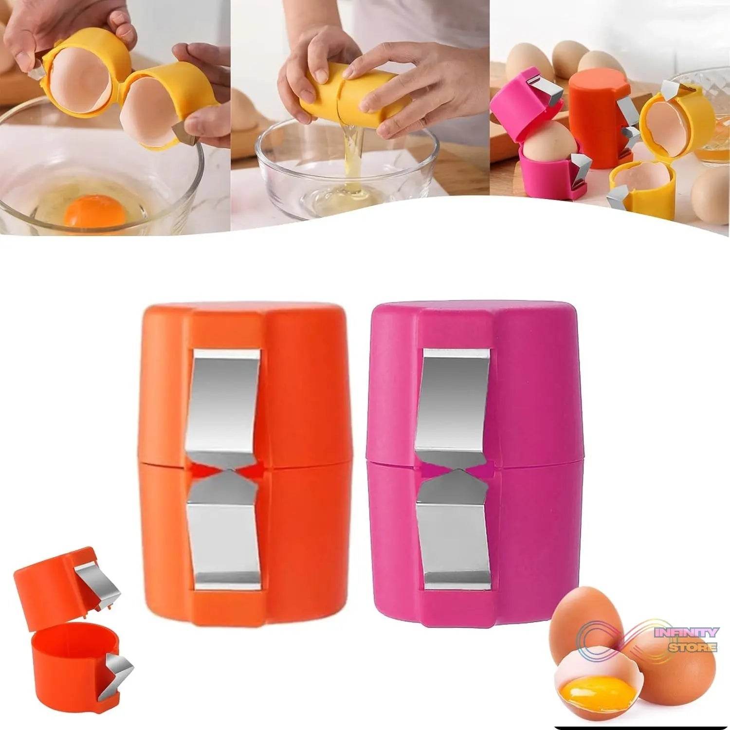 Egg Shell Opener Egg Cracker Tool for Raw Eggs Handheld (1 Pc) - infinityexculsivestore.com
