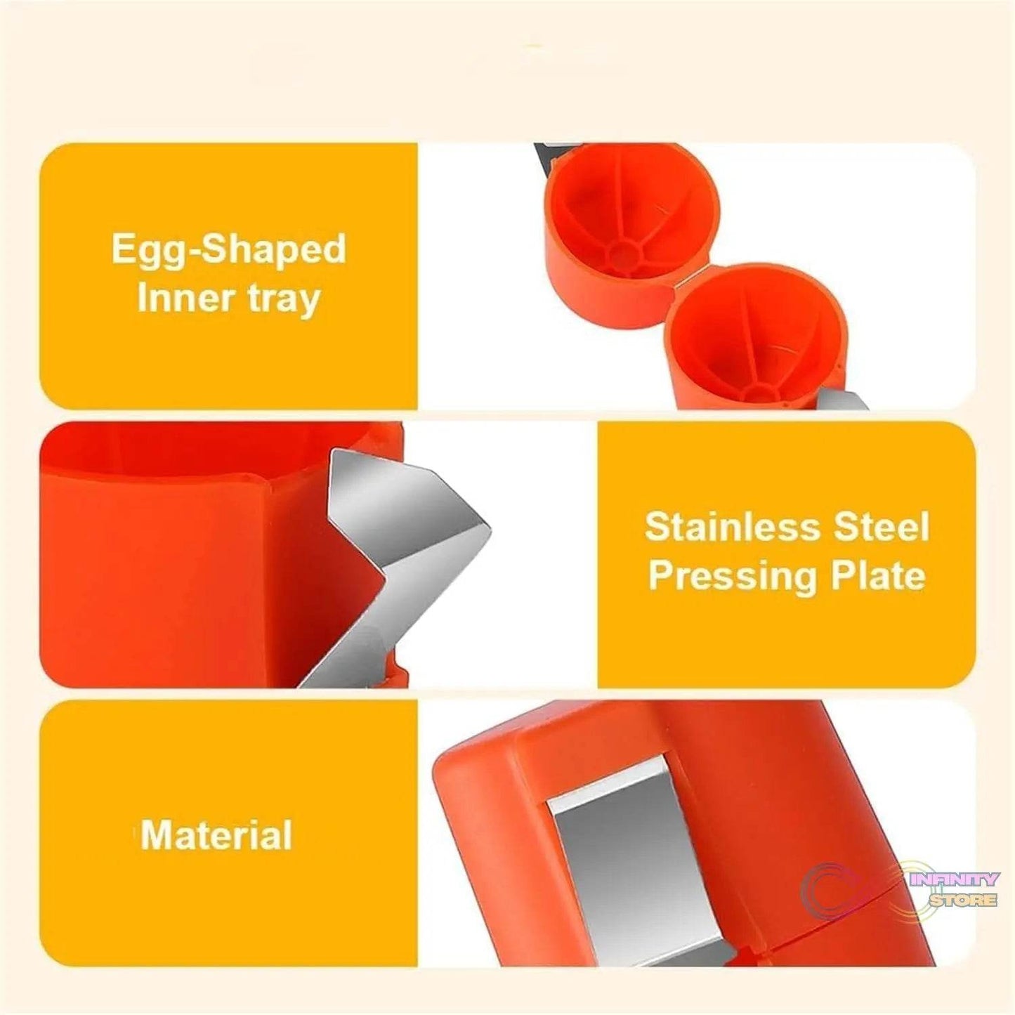 Egg Shell Opener Egg Cracker Tool for Raw Eggs Handheld (1 Pc) - infinityexculsivestore.com