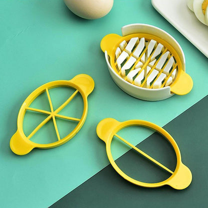 Egg Slicer, 3 in 1 Boiled Egg Slicer, Egg Slicer, Preserved Egg Slicer, Home Restaurant Kitchen Tool (1 Pc) - infinityexculsivestore.com