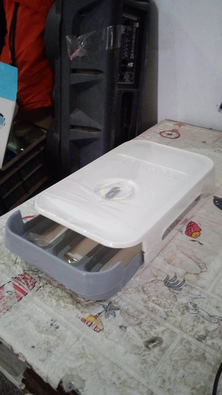 Egg Storage Box Plastic Egg Drawer Fridge Egg Organizer Egg Keeper Refrigerator Egg Drawer Plastic Egg Carton Covered Egg Holder Pantry Egg Bin Household Egg Tray (1 Pc) - infinityexculsivestore.com