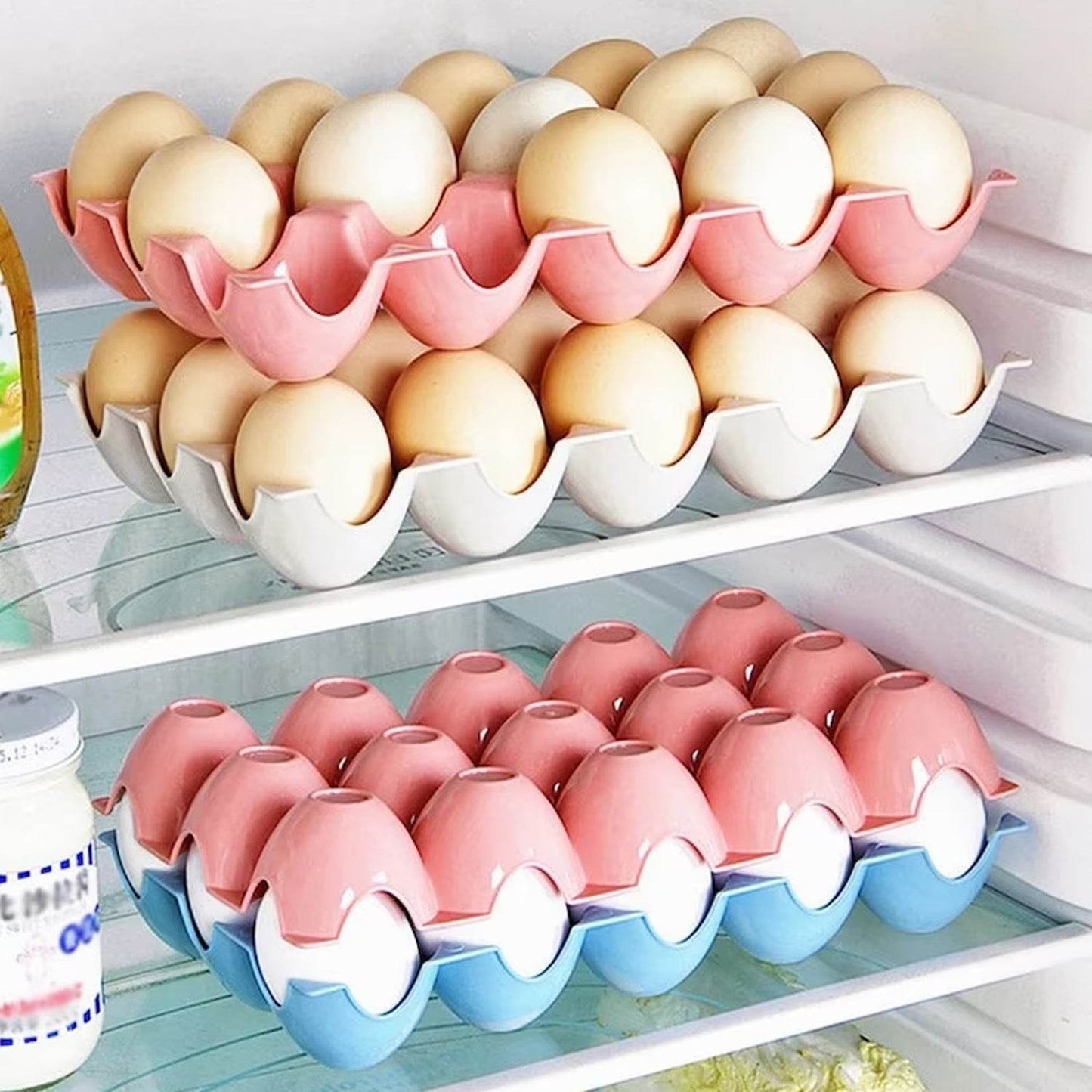 Egg Trays for Storage with 15 Eggs Holder - infinityexculsivestore.com