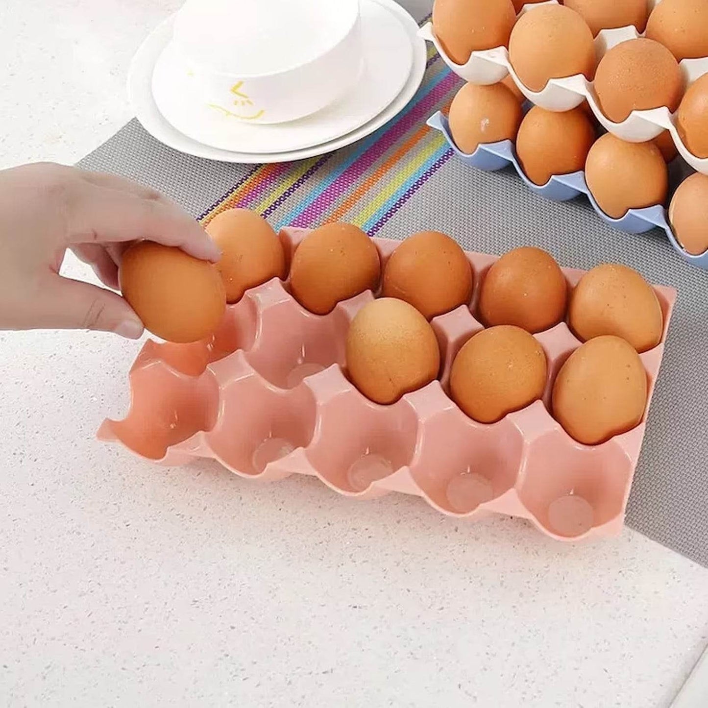 Egg Trays for Storage with 15 Eggs Holder - infinityexculsivestore.com