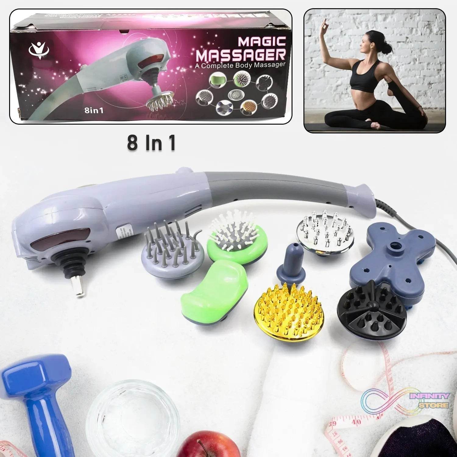 Electric 8 In 1 Full Body Massager, Magic Massager (1 Set) - infinityexculsivestore.com