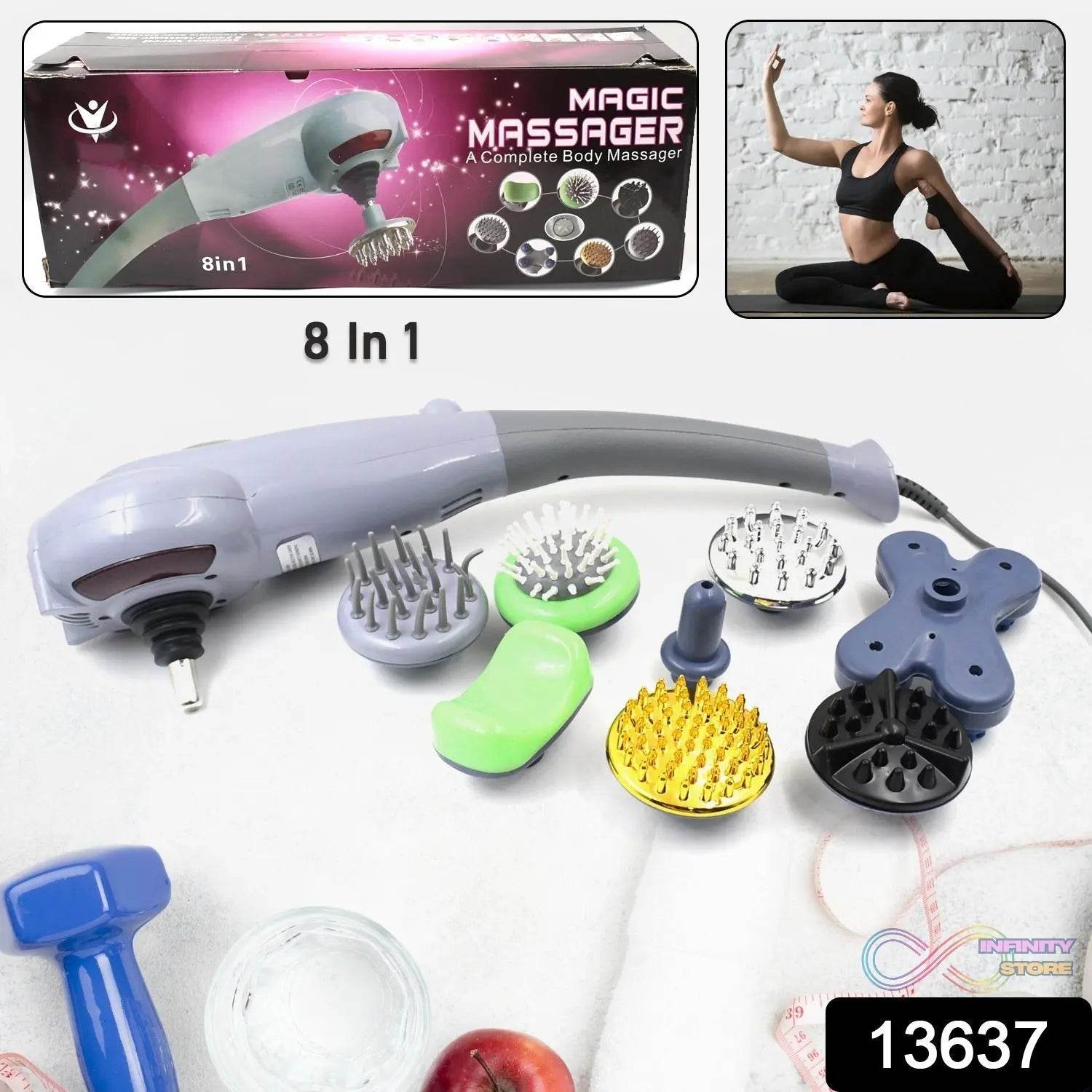 Electric 8 In 1 Full Body Massager, Magic Massager (1 Set) - infinityexculsivestore.com