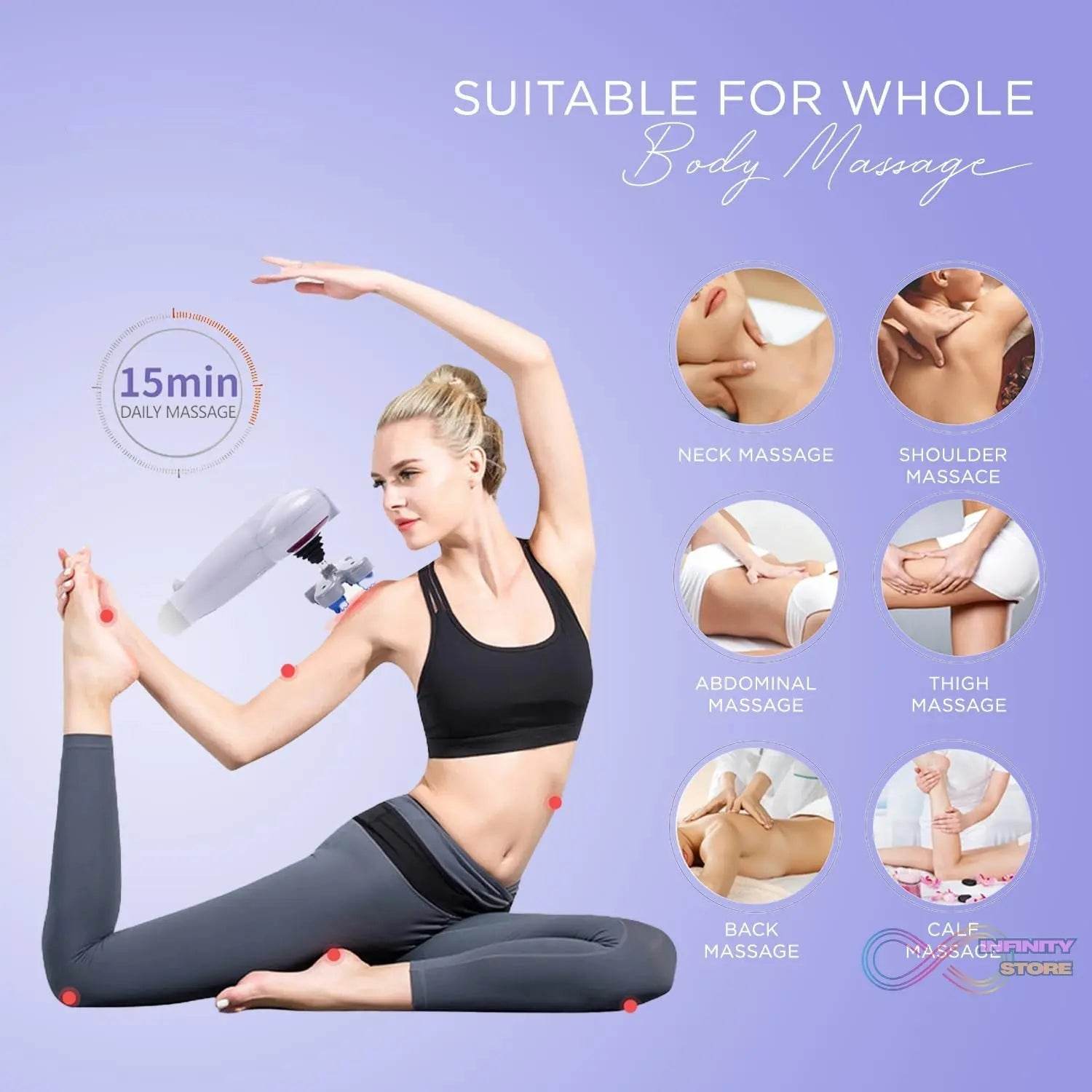 Electric 8 In 1 Full Body Massager, Magic Massager (1 Set) - infinityexculsivestore.com