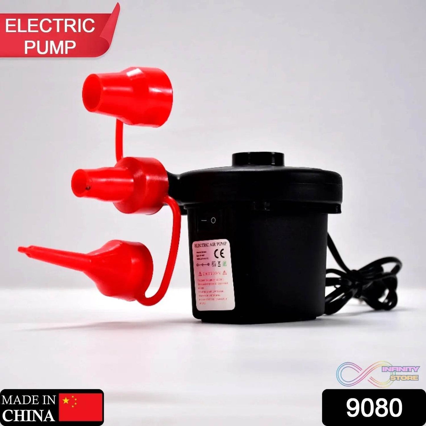 Electric Air Pump For Ball , Balloon ( 3 Nozzle ) - infinityexculsivestore.com