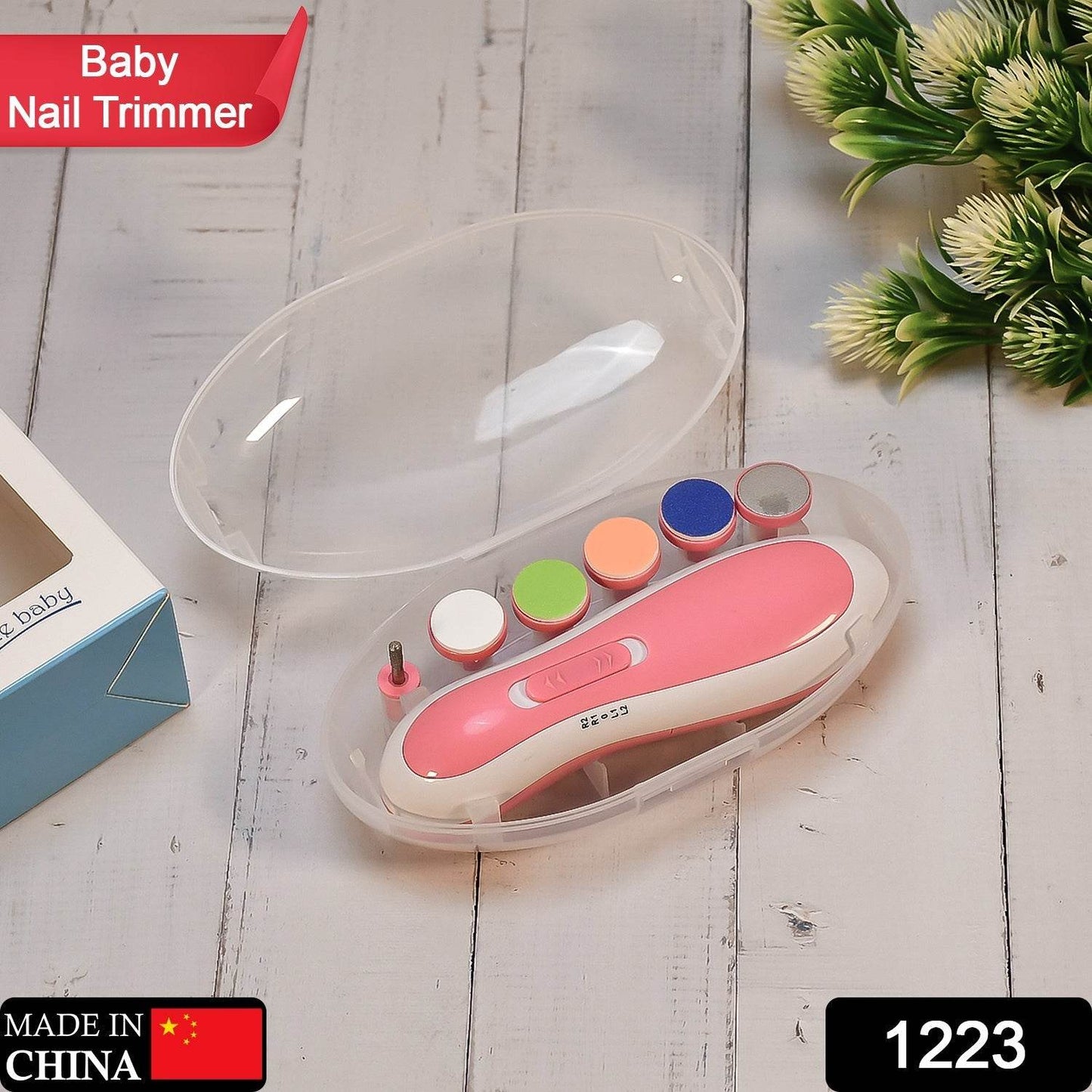 Electric Baby Nail Trimmer with Grinding Heads for Newborn Infant and Toddler - infinityexculsivestore.com