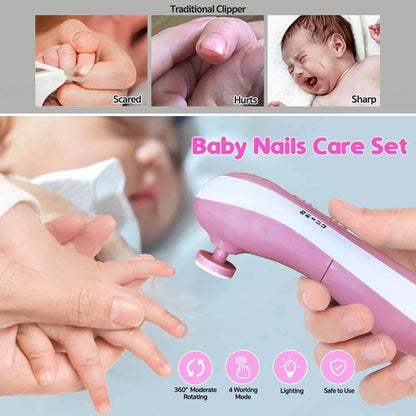 Electric Baby Nail Trimmer with Grinding Heads for Newborn Infant and Toddler - infinityexculsivestore.com