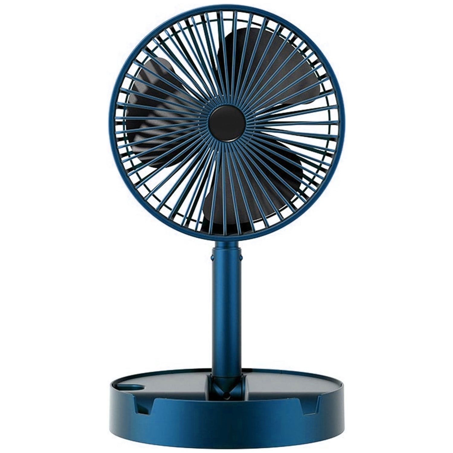 Telescopic Electric Desktop Fan, Height Adjustable, Foldable & Portable for Travel/Carry | Silent Table Top Personal Fan for Bedside, Office Table (Battery Not Include / Button Not included)) - infinityexculsivestore.com