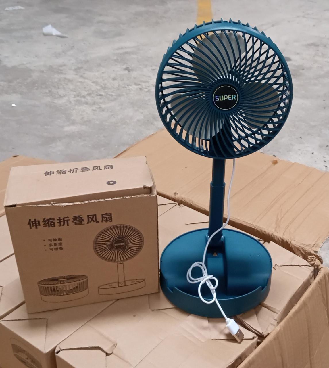 Telescopic Electric Desktop Fan, Height Adjustable, Foldable & Portable for Travel/Carry | Silent Table Top Personal Fan for Bedside, Office Table (Battery Not Include / Button Not included)) - infinityexculsivestore.com