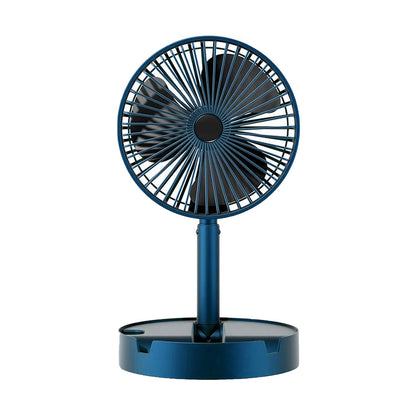 Telescopic Electric Desktop Fan, Height Adjustable, Foldable & Portable for Travel/Carry | Silent Table Top Personal Fan for Bedside, Office Table (Battery Not Include / Button Not included)) - infinityexculsivestore.com