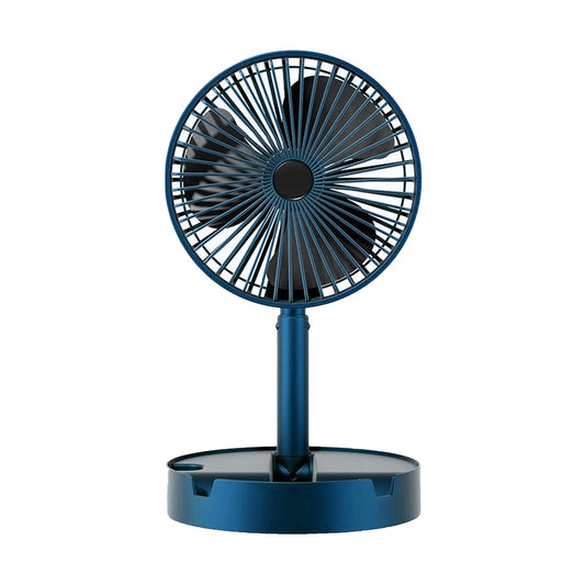 Telescopic Electric Desktop Fan, Height Adjustable, Foldable & Portable for Travel/Carry | Silent Table Top Personal Fan for Bedside, Office Table (Battery Not Include / Button Not included)) - infinityexculsivestore.com