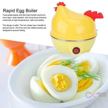 Electric Egg Boiler, Chicken Shaped Egg Kettle / Cooker (1 Pc) - infinityexculsivestore.com