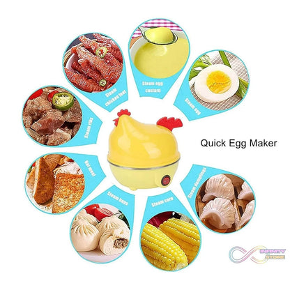 Electric Egg Boiler, Chicken Shaped Egg Kettle / Cooker (1 Pc) - infinityexculsivestore.com