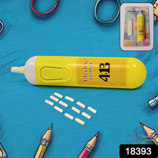 Electric Eraser Kit Automatic Pencil Eraser Battery Operated with 12 Eraser Refills - infinityexculsivestore.com