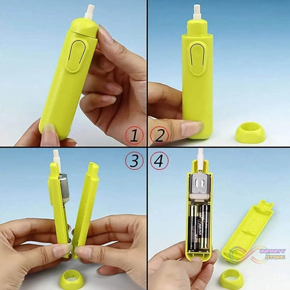 Electric Eraser Kit Automatic Pencil Eraser Battery Operated with 12 Eraser Refills - infinityexculsivestore.com