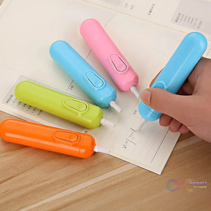 Electric Eraser Kit Automatic Pencil Eraser Battery Operated with 12 Eraser Refills - infinityexculsivestore.com
