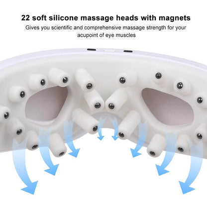 Electric Eye Massager Dark Circles Dry Eyes Eye Bag Eye Relief Vibration Magnet Therapy Eye Care Massage Device with Adjustable Elastic Band for Improving Sleep - infinityexculsivestore.com