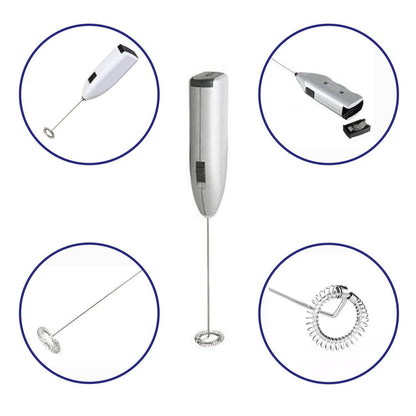 Electric Handheld Milk Wand Mixer Frother For Latte Coffee Hot Milk (Battery Not Included) - infinityexculsivestore.com