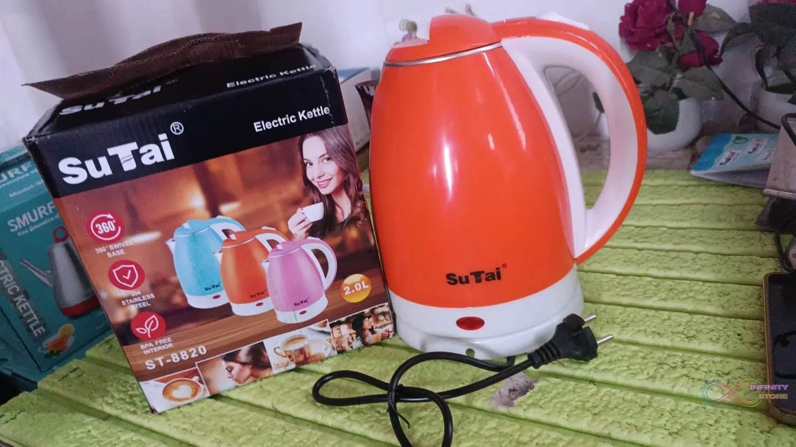 Electric Kettle Boil Dry Protection & Auto-Shut Off (1500-2000W / 2 Ltr.) - infinityexculsivestore.com