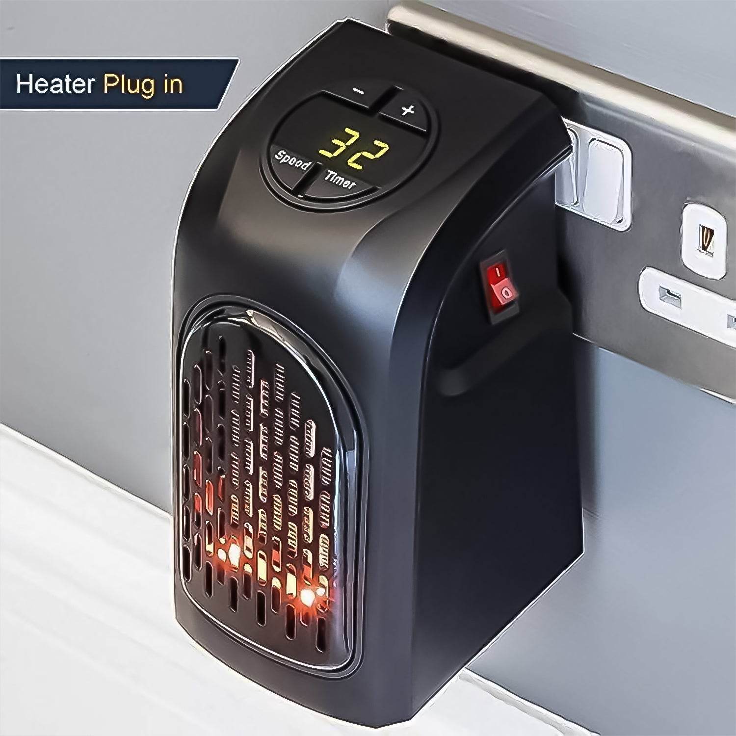 Electric Mini Handy Heater Plug-In Wall (400w) - infinityexculsivestore.com