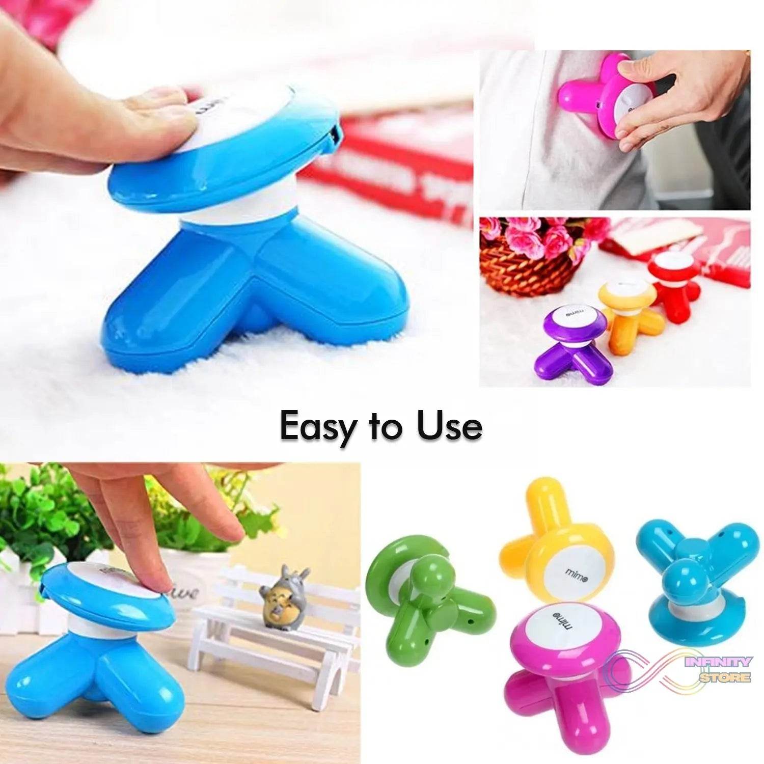 Electric Mini Vibration Full Body Massager (Multicolor) Mimo massager - infinityexculsivestore.com