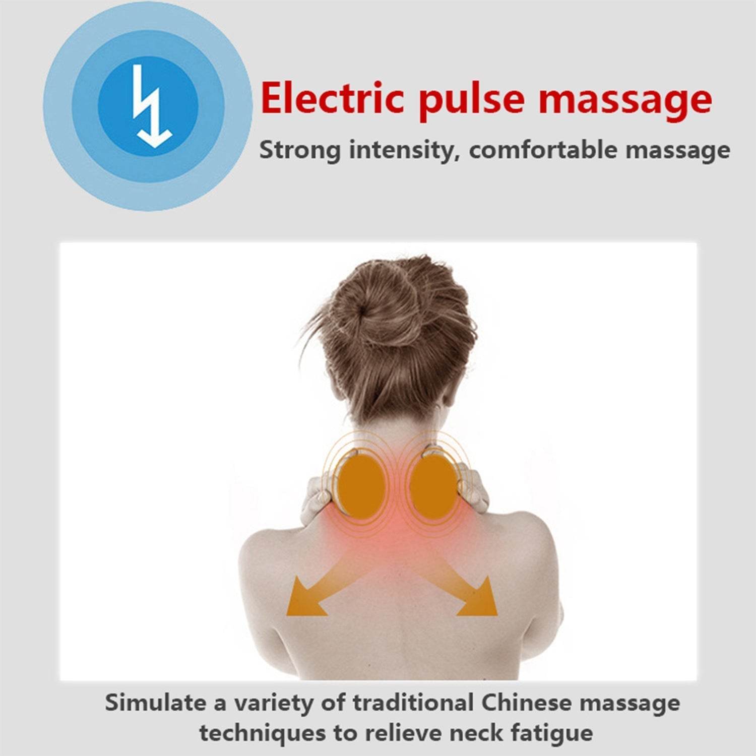 Electric Neck Massager for Deep Tissue Pain Relief Cervical Vertebra Massager - infinityexculsivestore.com