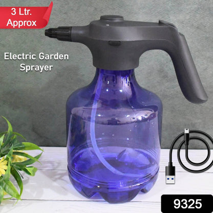 Electric Spray Bottle 3L Garden Sprayer Automatic Watering Can Rechargeable Battery Powered Sprayer For Garden Fertilizing (1Pc 3Ltr. Approx) - infinityexculsivestore.com