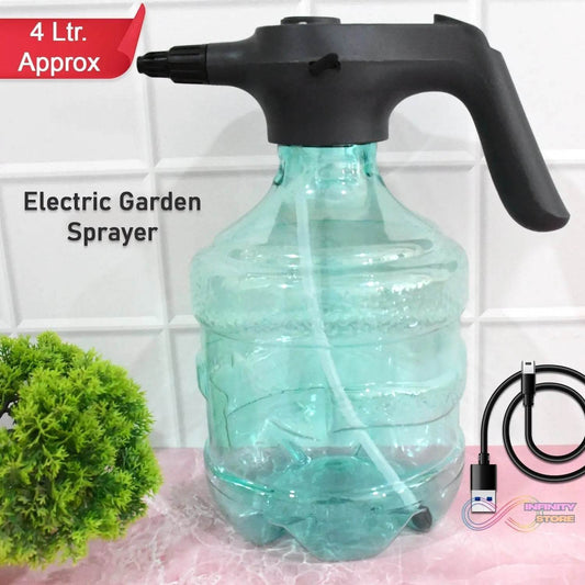 Electric Spray Bottle Garden Sprayer Automatic Watering Can (1 Pc / 4 Ltr. Approx) - infinityexculsivestore.com