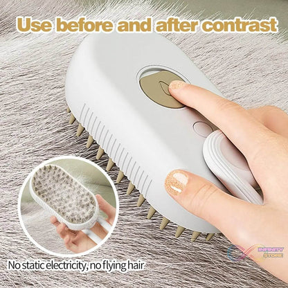 Electric Spray Handle Massage Brush, Hair Removal Brush Steam (1 Pc) - infinityexculsivestore.com