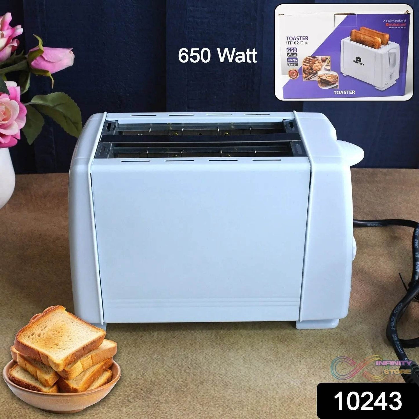 Electric Toaster Machine, Multifunctional Automatic Bread Machine (650 Watt / 1 Pc) - infinityexculsivestore.com
