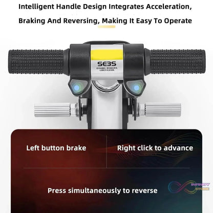 Electric suitcase smart driving luggage electric suitcase scooter with removable battery speed (1 Pc) - infinityexculsivestore.com