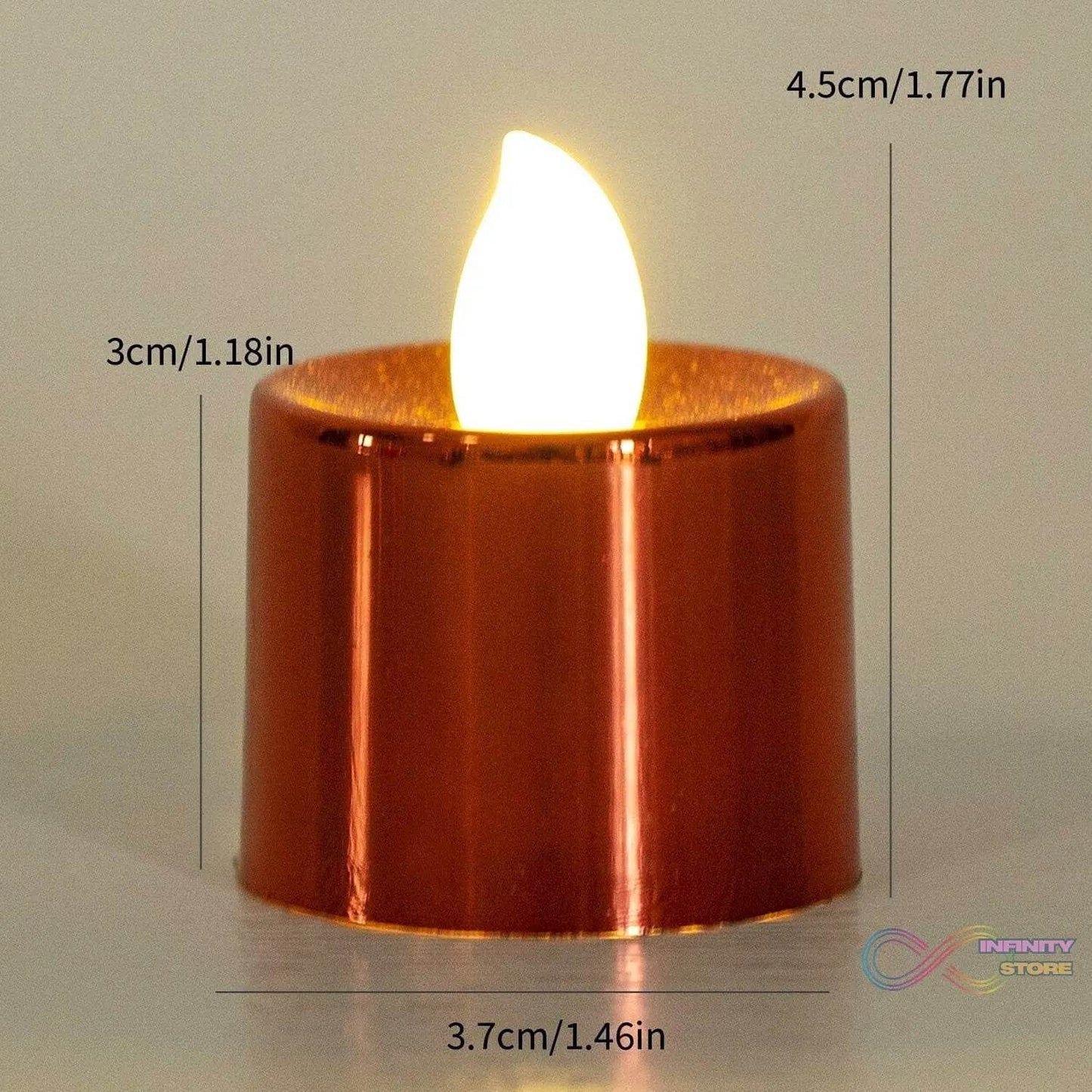 Electrical Candles Diya LED Tea Light (6 Pcs Set) - infinityexculsivestore.com