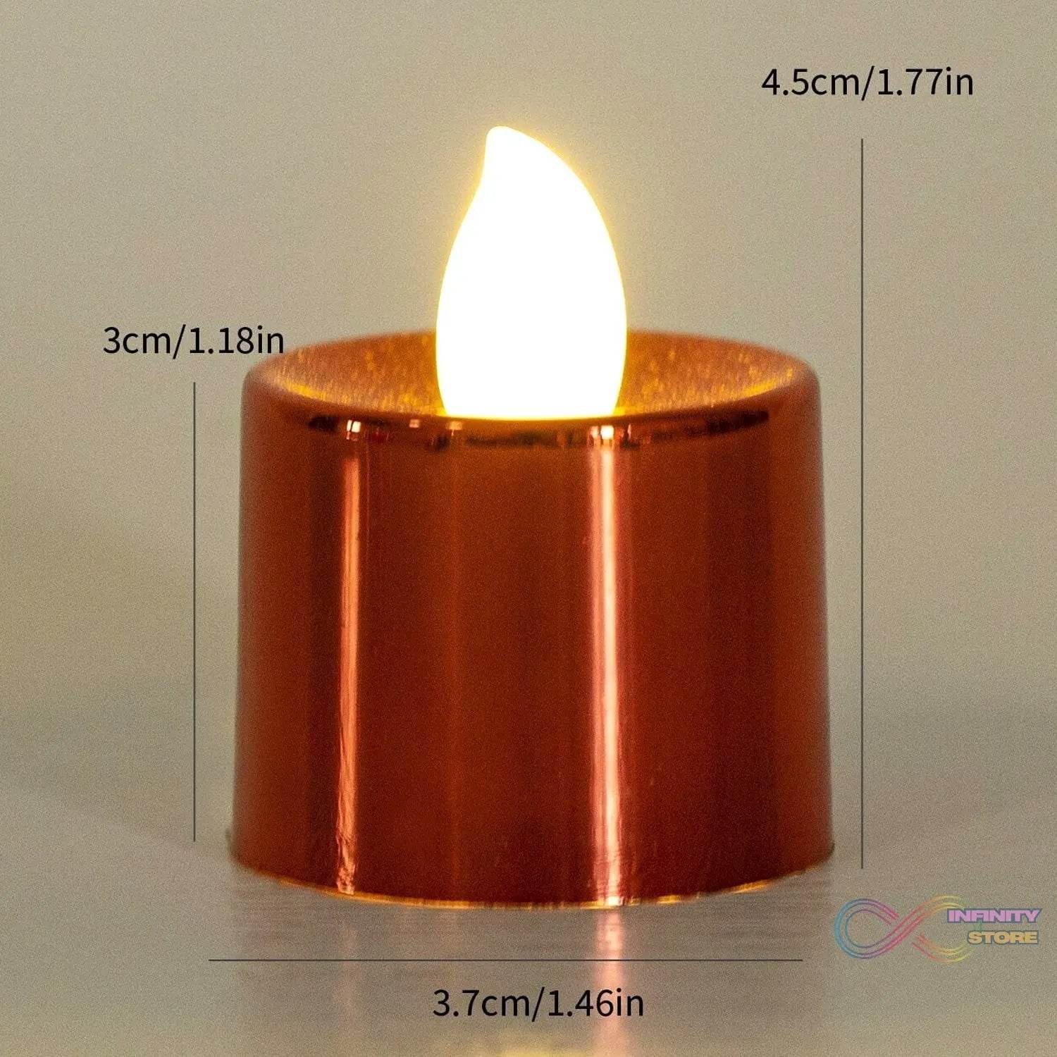 Electrical Candles Diya LED Tea Light (6 Pcs Set) - infinityexculsivestore.com