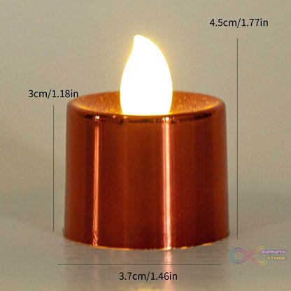 Electrical Candles Diya LED Tea Light (6 Pcs Set) - infinityexculsivestore.com