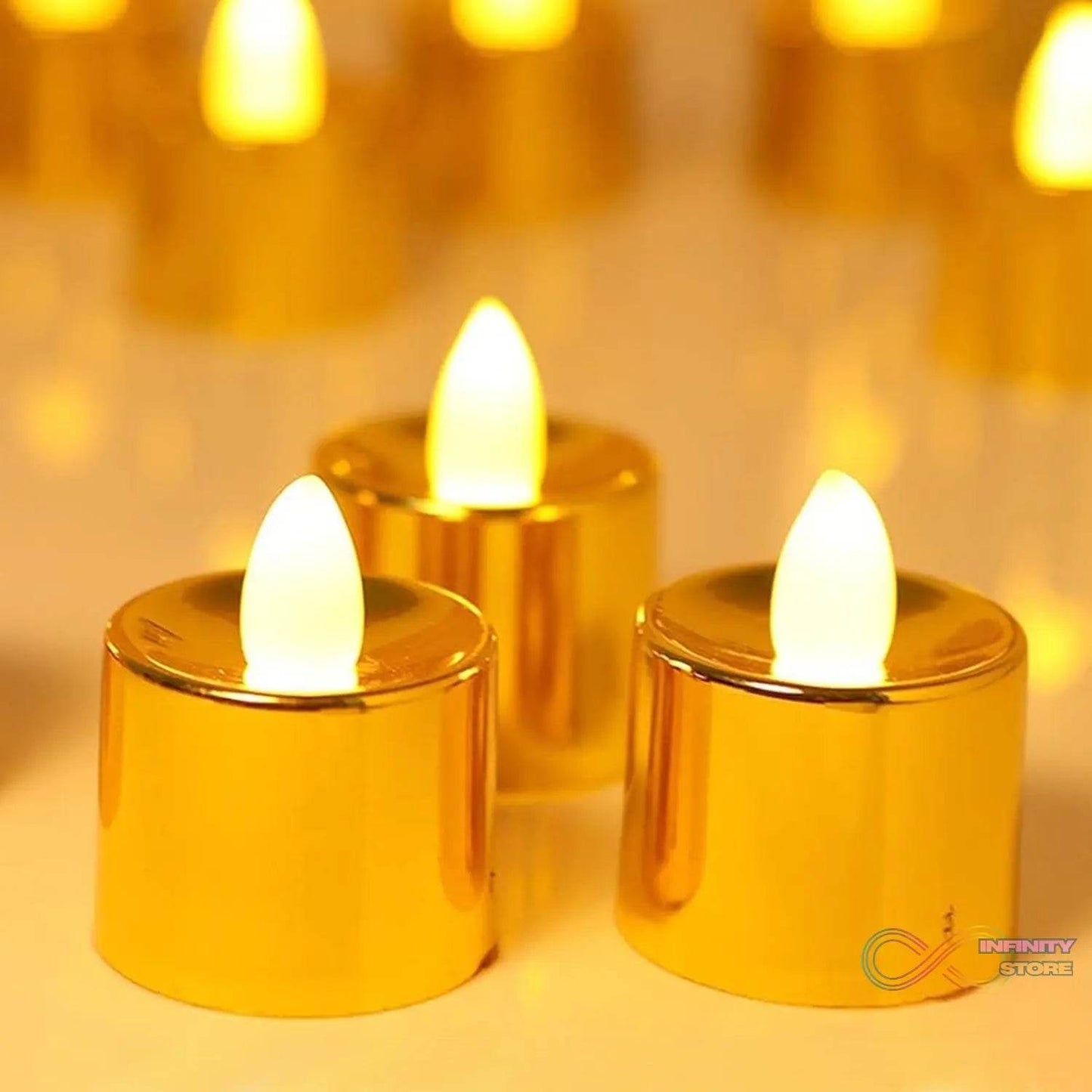 Electrical Candles Diya LED Tea Light (6 Pcs Set) - infinityexculsivestore.com