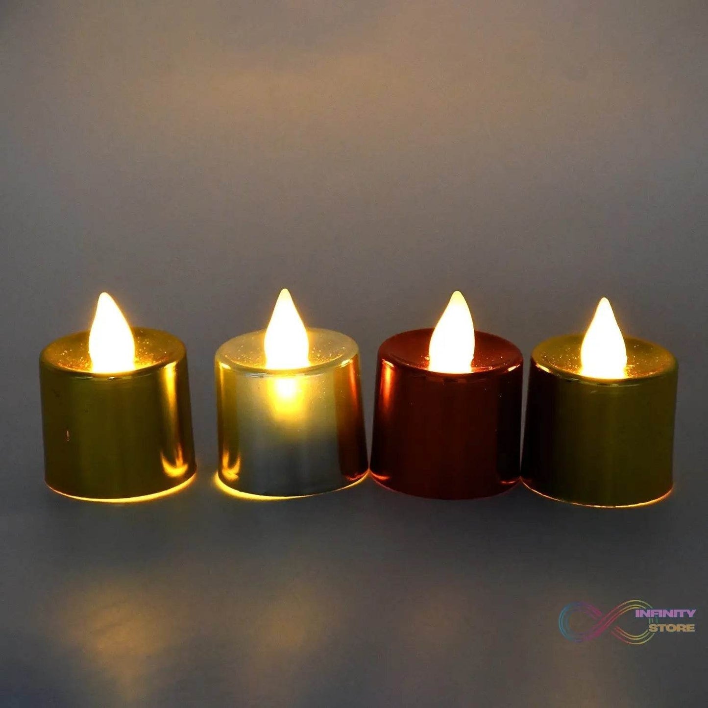 Electrical Candles Diya LED Tea Light (6 Pcs Set) - infinityexculsivestore.com