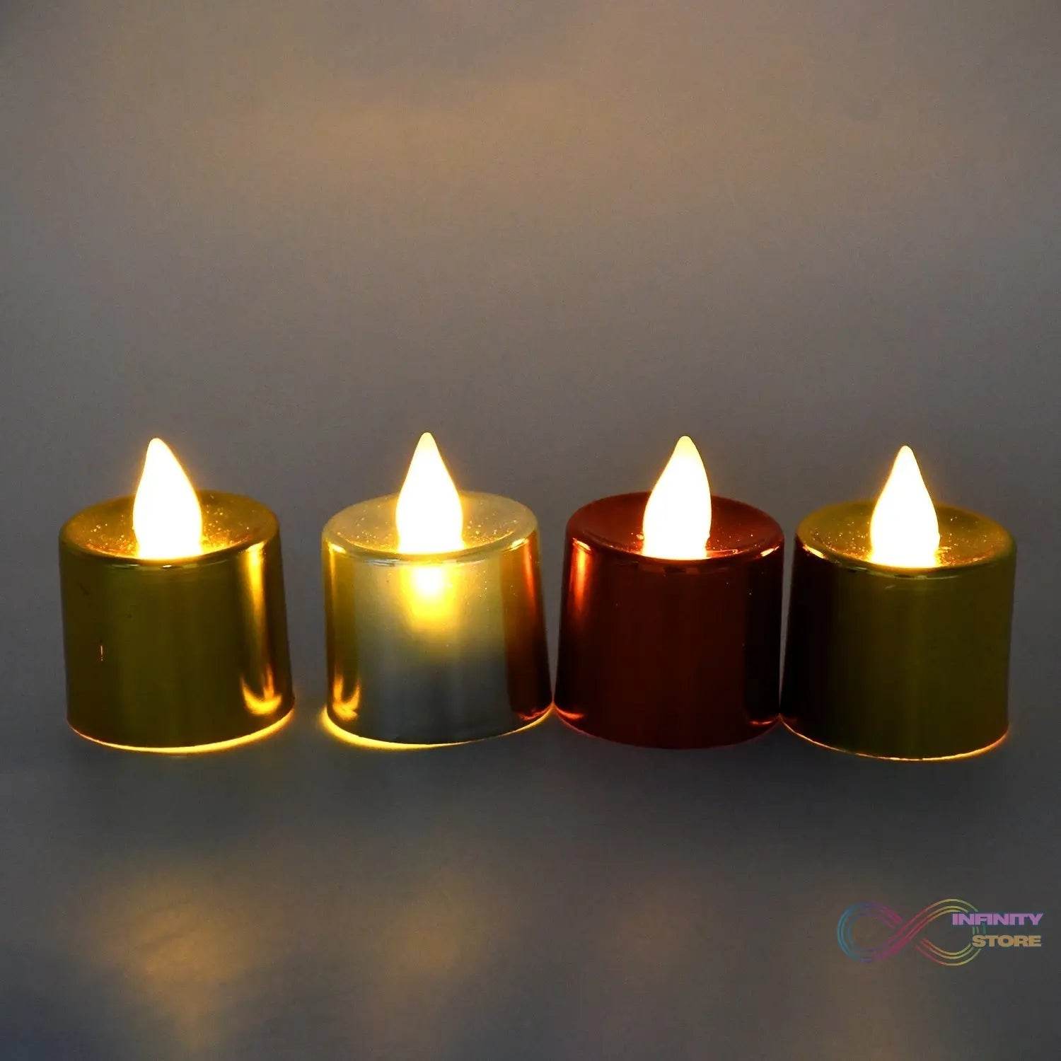 Electrical Candles Diya LED Tea Light (6 Pcs Set) - infinityexculsivestore.com