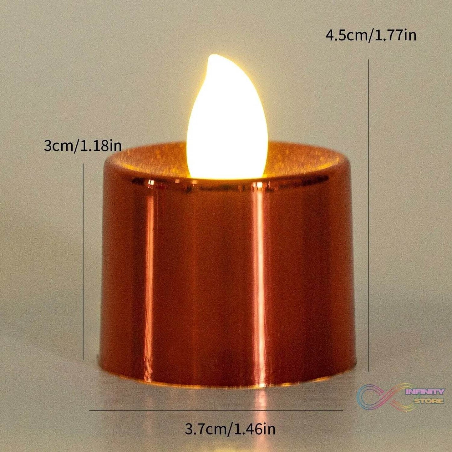 Electrical Candles Diya LED Tea Light, Plastic Candle Light Candle Candle (24 Pc Set) - infinityexculsivestore.com