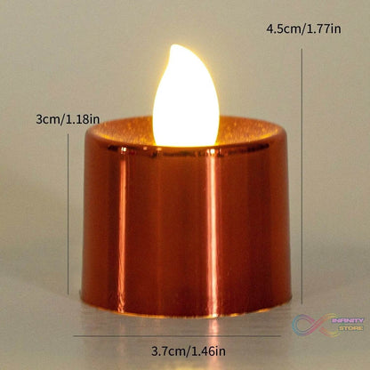 Electrical Candles Diya LED Tea Light, Plastic Candle Light Candle Candle (24 Pc Set) - infinityexculsivestore.com