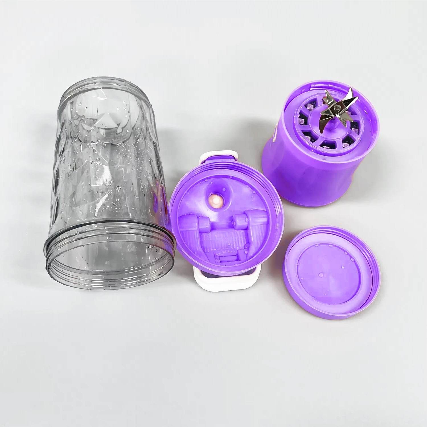 Eletric Crusher Juicer With Multicolor Light, 8 Blades (600 ML / Multicolor) - infinityexculsivestore.com