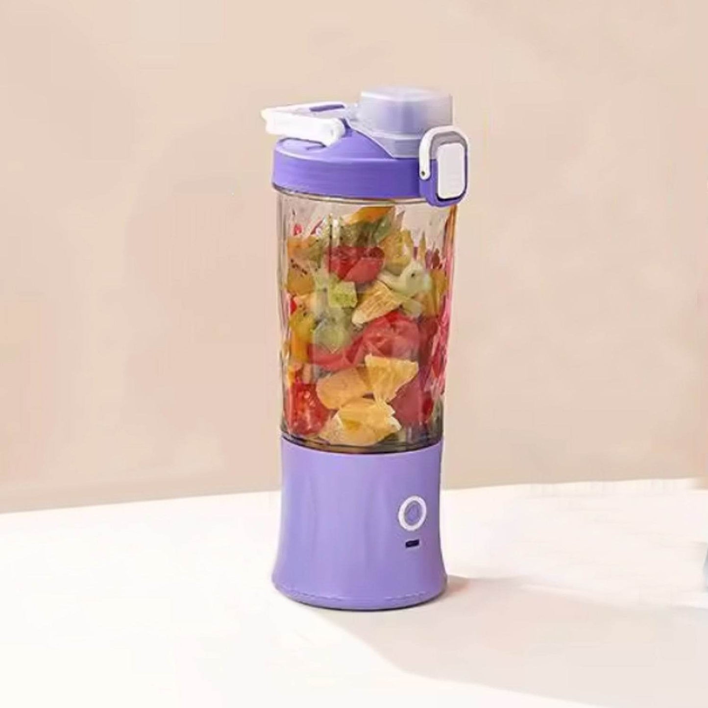 Eletric Crusher Juicer With Multicolor Light, 8 Blades (600 ML / Multicolor) - infinityexculsivestore.com